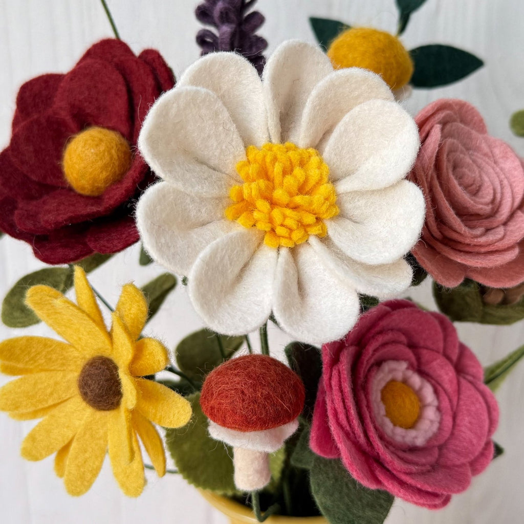 felt flower class bouquet