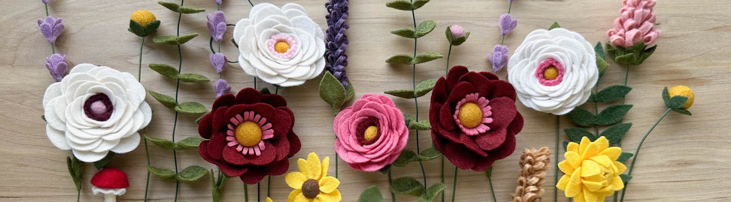 felt flowers